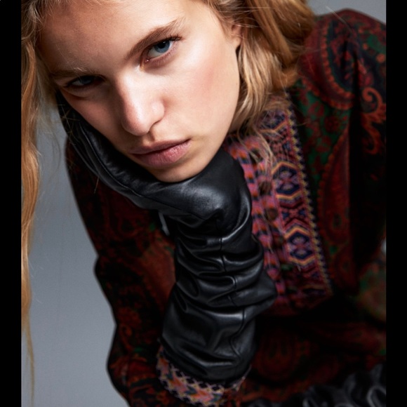 ZARA JACQUARD RIBBON DRESS - Picture 6 of 11